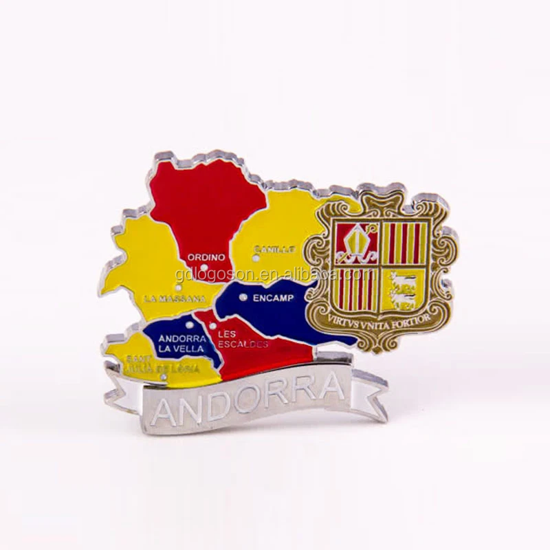 Magnete Frigorifero Caldea Andorra - Souvenir Da Viaggio 3D In Poliresina, 8,5x7 Cm - 3