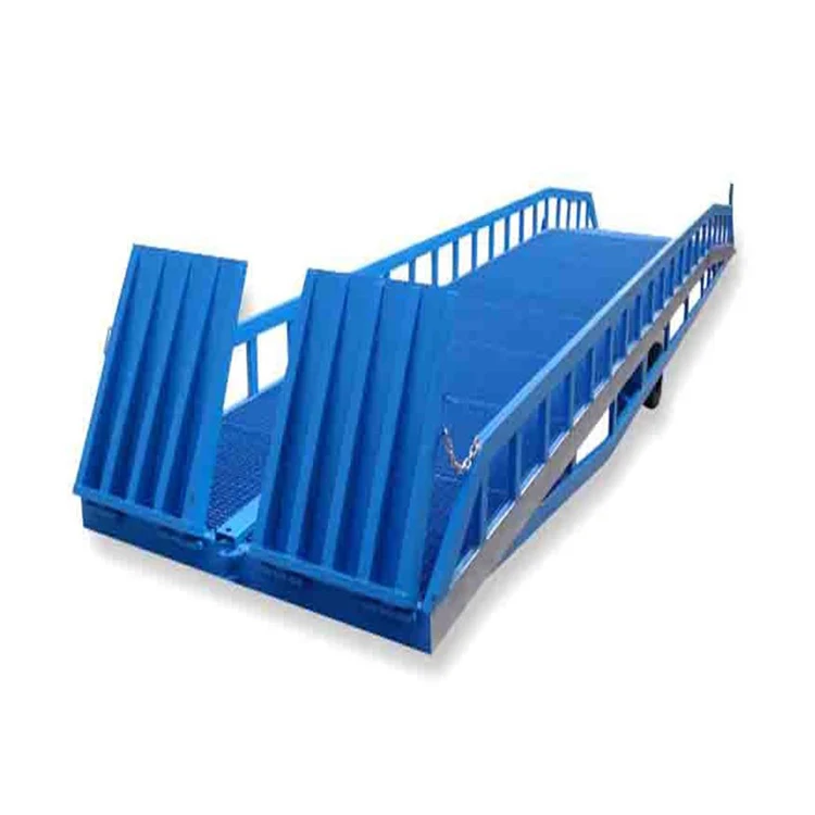 6 8 10 15 Ton Adjustable Supporting Legs Forklift Yard Ramp Container Ramp for Forklift