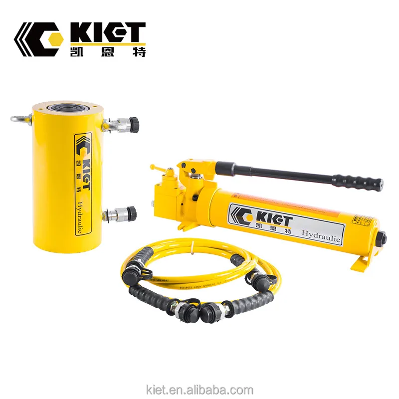 800 Ton Double Acting Ultra-Thin Hydraulic Jack 300mm Stroke 700 Bar for Heavy Equipment Maintenance CE ISO KIET
