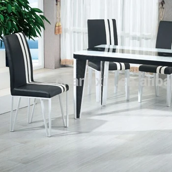 Most popular new style white glass dining table