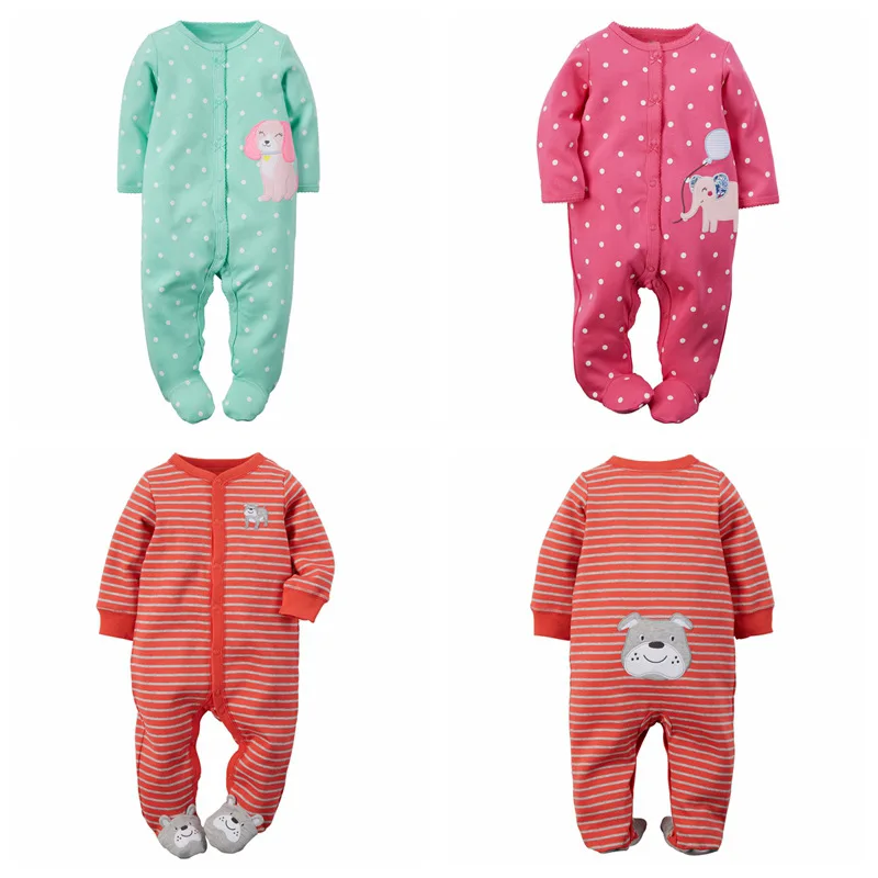 Newborn Baby Clothes Carters Cotton Baby Rompers One Pieces Baby Romper Infant Animal Model Boys Girls
