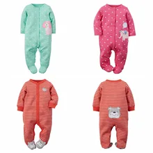 Newborn Baby Clothes Carters Cotton Baby Rompers One Pieces Baby Romper Infant Animal Model Boys Girls Long Sleeve Jumpsuits