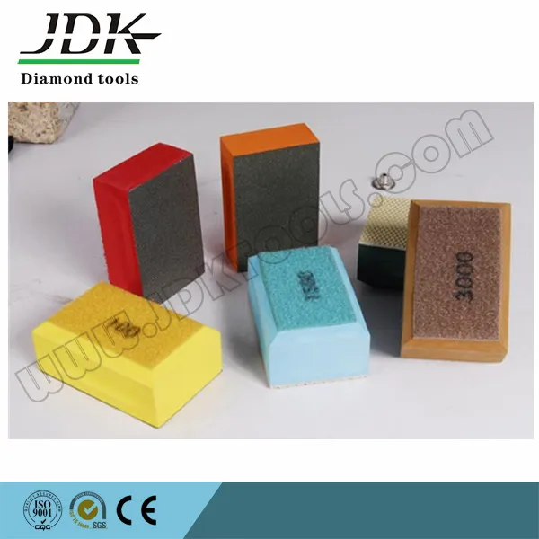 JDK Diamond Hand Polishing Pad for Marble Granite Ceramic #200 Sanding Blocks