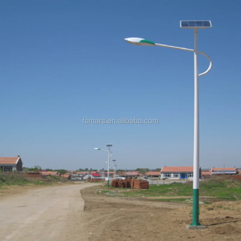 8 м 60 Вт street свет с солнечной панелью и литиевая батарея