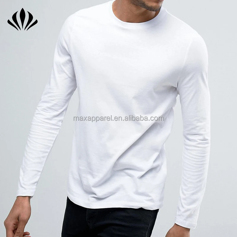 plain white shirt full sleeves