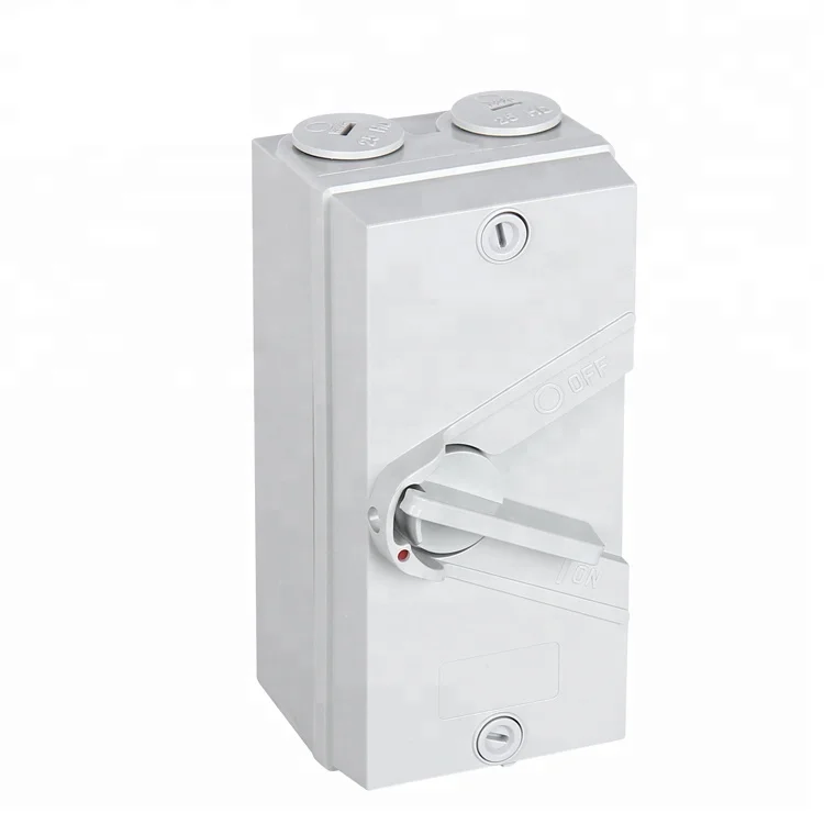 Сертифицированный CE SAA 3-фазный 440 В 20А Закрытый водонепроницаемый изолятор 2 3 4 полюса варианты 3-ступенчатые переключатели