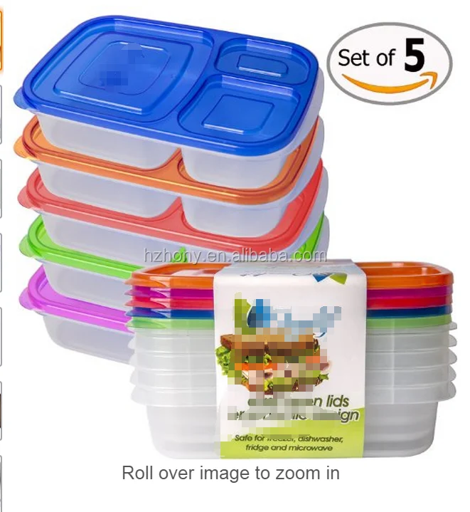 Bento Box - 6-compartment Reusable Bento Lunch Box For School, Work, An  Travel, Foo Prep Containers, Snack Containers For Kis, Portion Control Bento  L