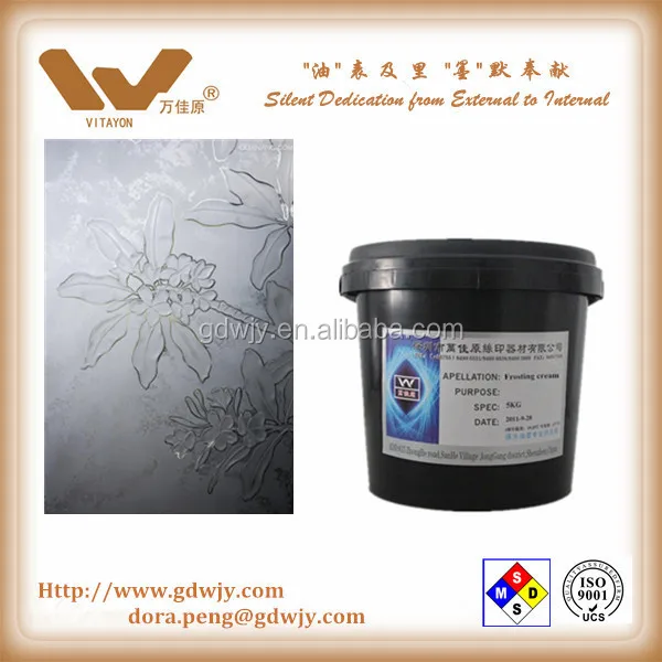 Glass Etching Cream Frosted Cream for Glass Design, Frosted Glass