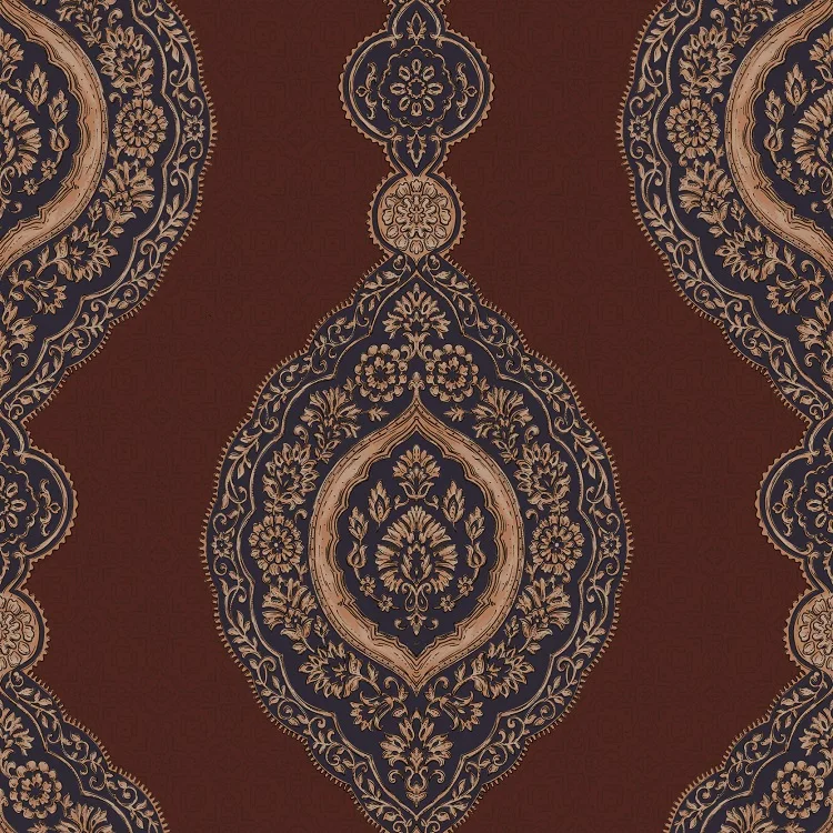 Classic Bohemian Style Vertical Design Living Room Wallpaper