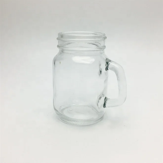 4 oz Small Mason Jars with Handles - Mini Mugs with 48-400 Finish