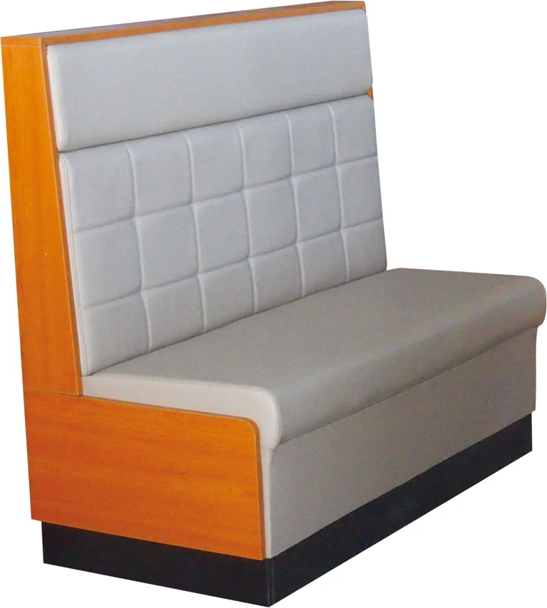 Restaurant American Style Tables Seating Single Deuce Button Tufted Back Booth