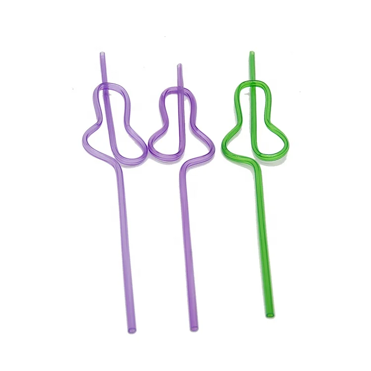 Bpa and PFOA Free Colorful Crazy Straws Silly Loop Straws for Kids