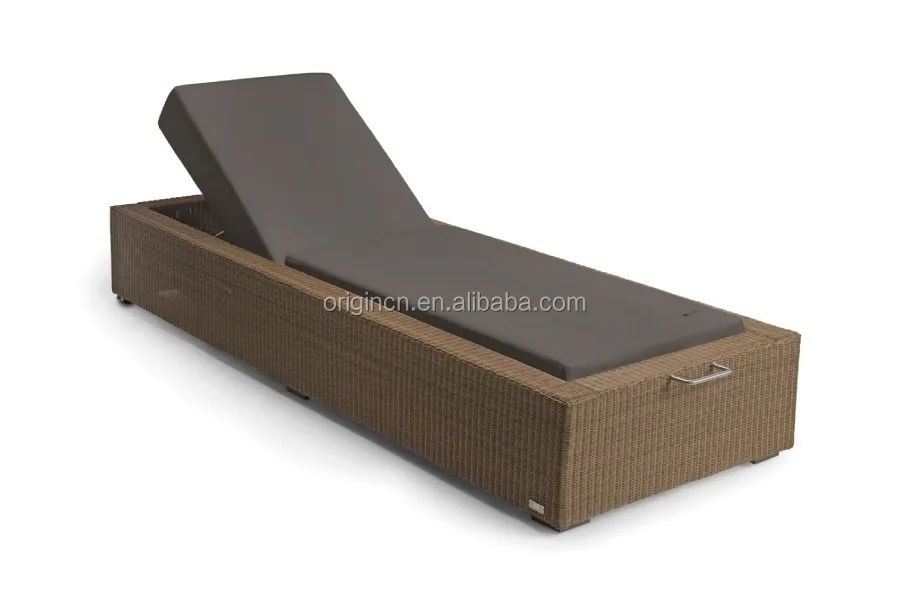 Light Color Sofa Swimming Pool Outdoor Furniture Sun Fun Lounger Rattan Reclining Corner Sofas