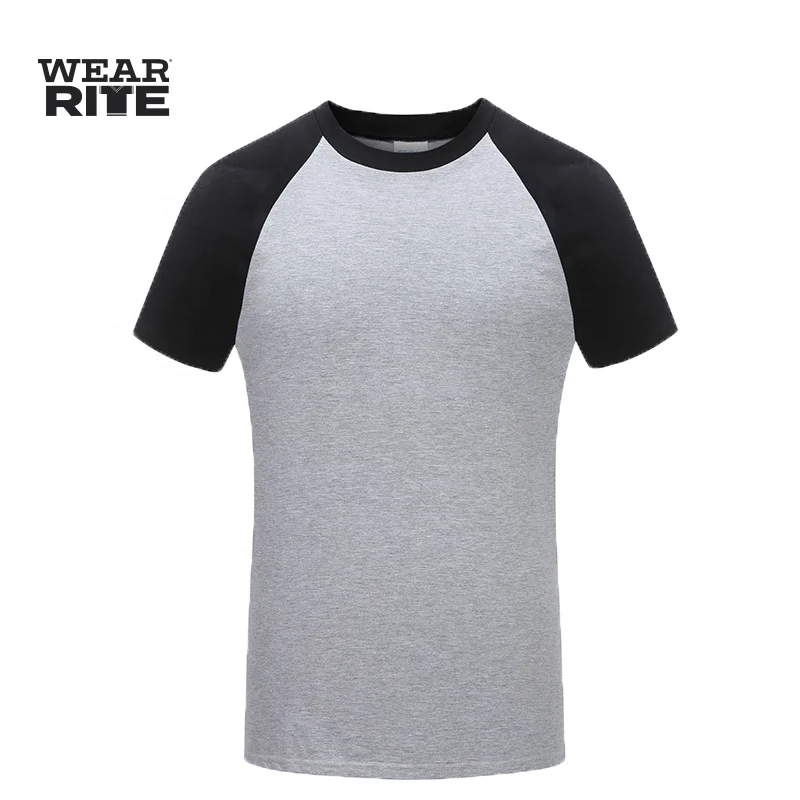 Double Needle Bottom Hems Raglan t Shirt
