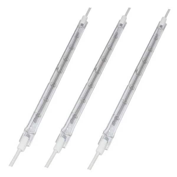 400V 3000W 608mm Shortwave White Reflector Halogen Infrared Heating Lamp for PET Blowing Machines