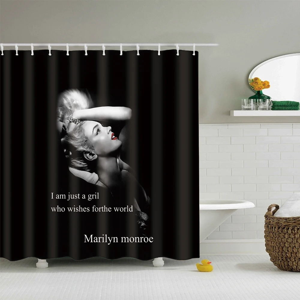 Marilyn Monroe Waterproof Fabri Amariver 72"×72" Marilyn Monroe Shower Curtain 
