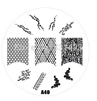 2015 new A Series A40 Nail Art Polish DIY Stamping Plates Image Templates Nail Stamp Stencil
