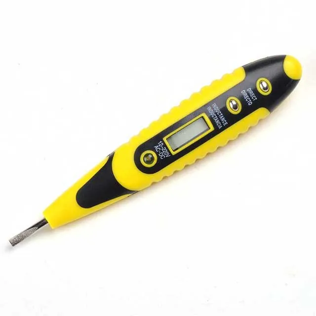 Voltage Digital Detector Tester 12~250V LCD Electric Test Pen AC/DC Non-Contact