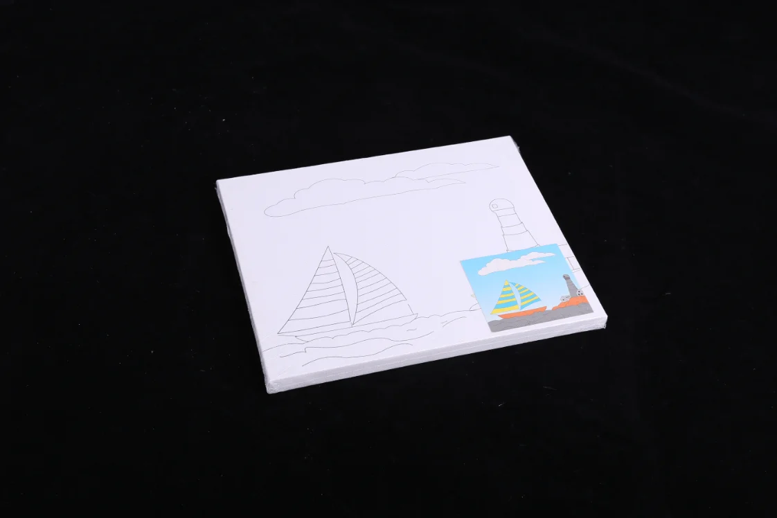 Бренд BOMEIJIA 8 цветов 20*25 см китайский профессиональный поставщик набор для рисования на холсте детей оригинальный дизайн творчества