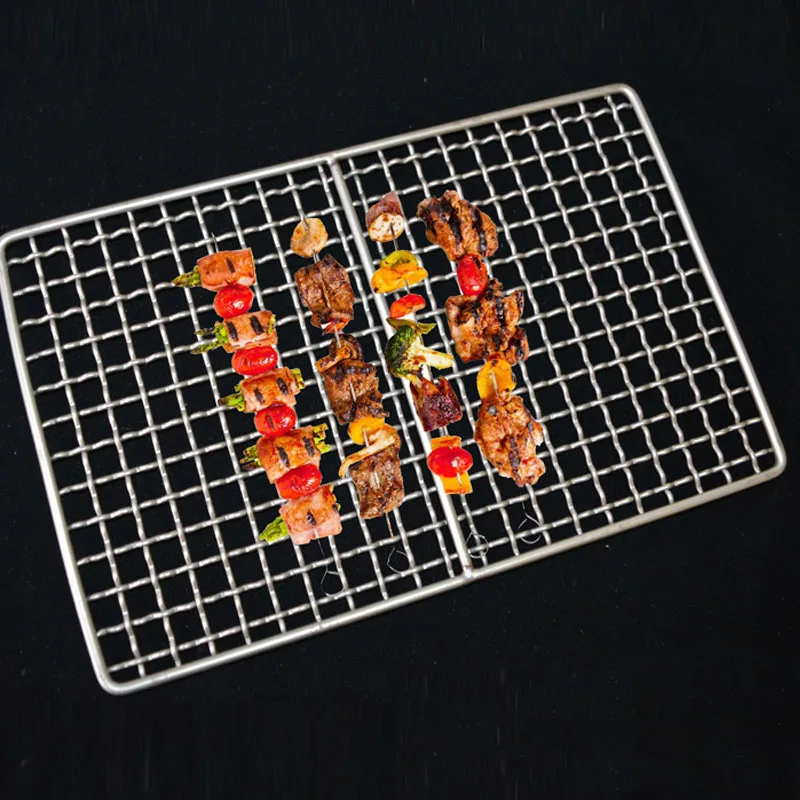 Eco Friendly camping grill portable outdoor camping barbecue titanium grill