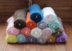 Эластичная трикотажная пушистая накидка для новорожденных многослойный реквизит фотосъемки детское мягкое Пеленальное Одеяло