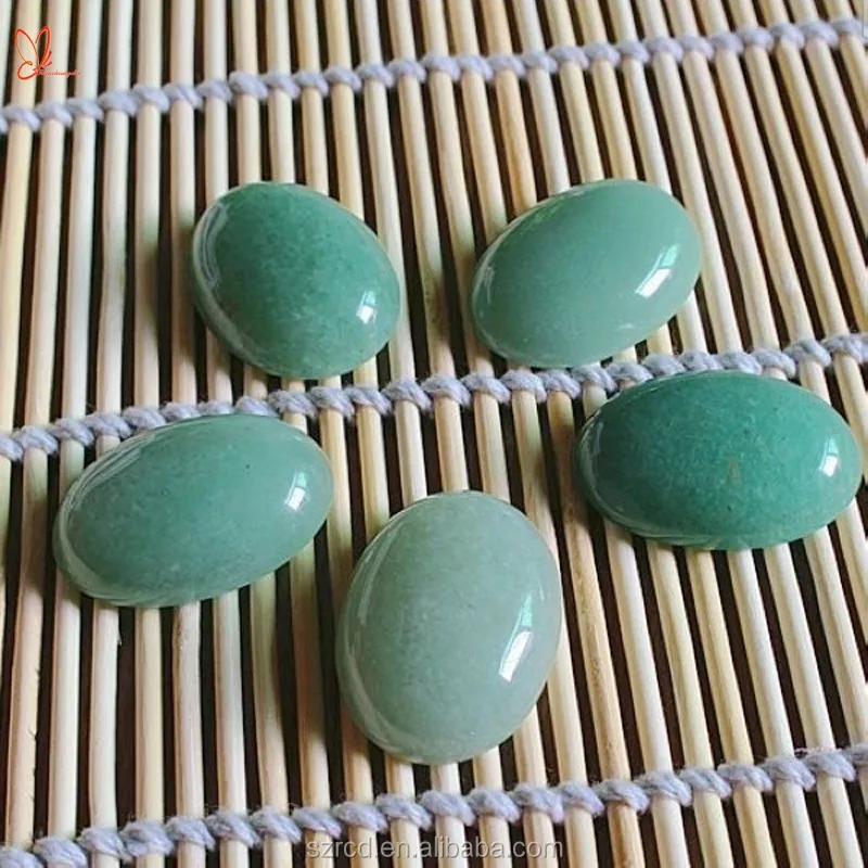 Gemstone Green Aventurine Oval Cabochon for Jewelry Making