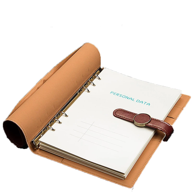 Магнитный Еженедельный планировщик квадратный льняной блокнот журнал со свободными листами простыни индивидуальный логотип для дневника из ПУ мягкий