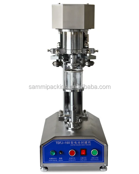 Good Quality Stainless Steel TDFJ-160 Semi Automatic Beverage Drink Beer Tin Can Sealing Machine - Image 5