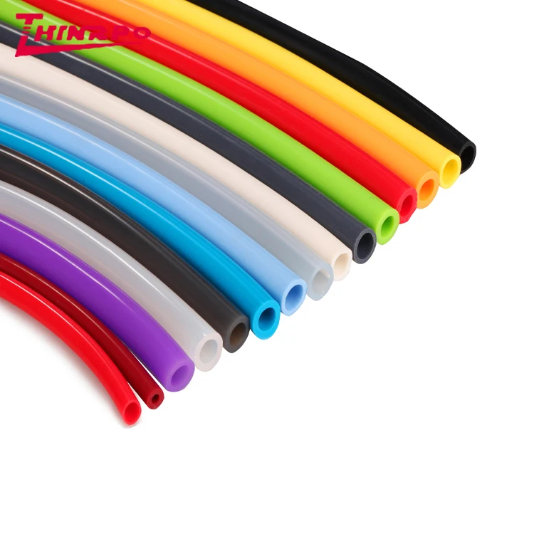 High Pressure Flexible Expandable Pipe Soft Colored Medical Silicone Rubber Hose Tubing