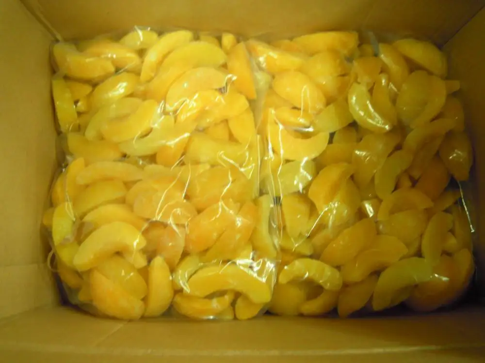 Sinocharm BRC сертифицированный IQF фруктовый замороженный желтый персиковый ломтик