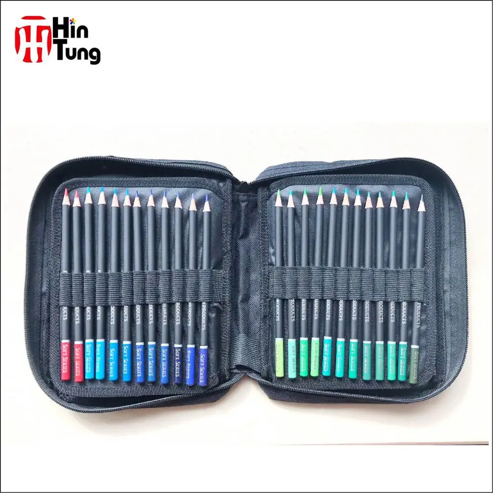 Новая коллекция высокое качество 72 цвета карандаш в нейлоновом чехле