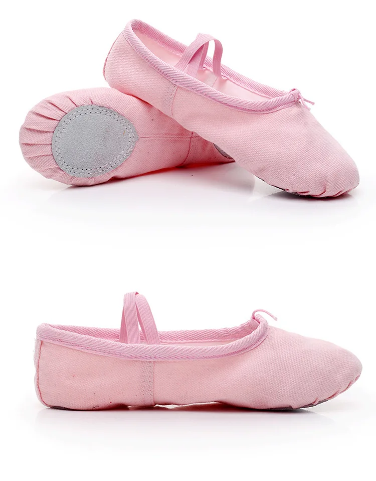 Новинка, парусиновые бальные туфли телесного цвета на плоской подошве для девочек, мягкие балетные туфли для взрослых