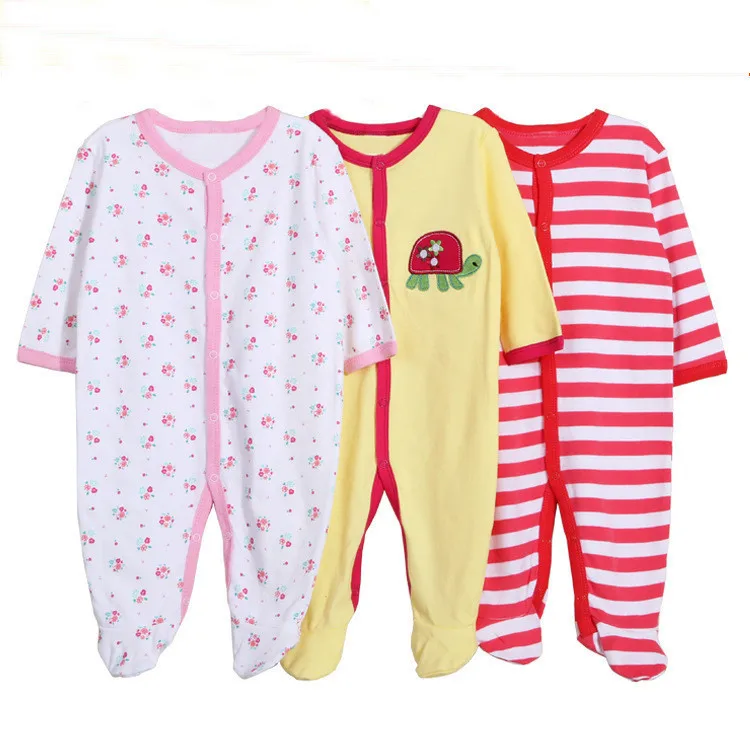 
Cotton Footed девочка мальчик Спальные пижамы комбинезоны 