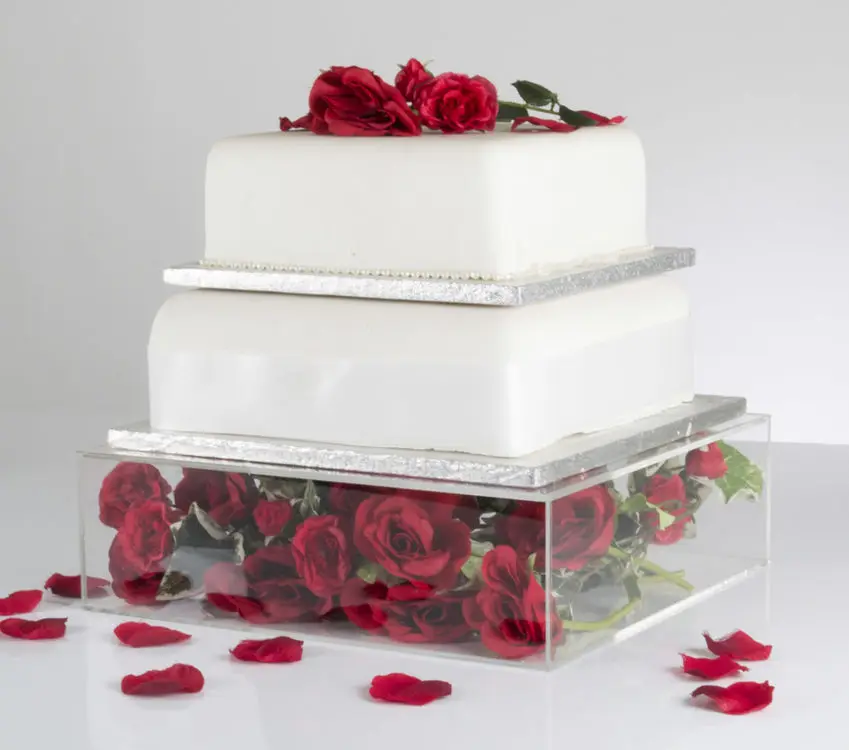 Support gâteau acrylique Cake Riser Fournitures décoratives Base décoration  r N6