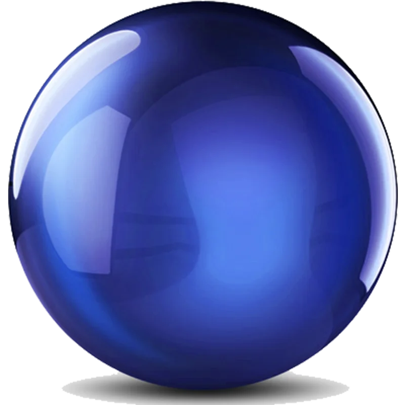 Объемный шар. Глянцевый шар. Голубой шар. Объемный круг.