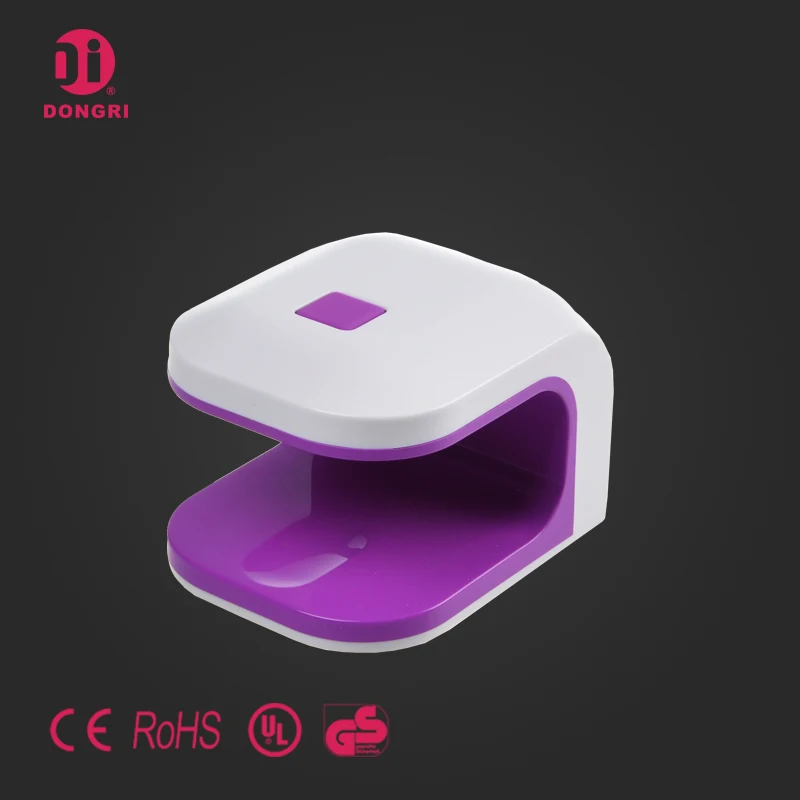 
Портативный дизайн 3 Вт Светодиодная многофункциональная фиолетовая мини-лампа для сушки гель-лака для ногтей 