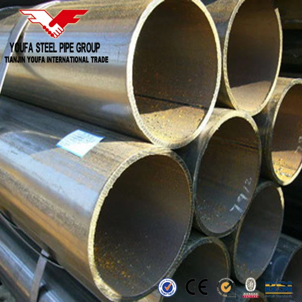 Factory Price API 5LB Astm A53b ERW Welded Bi Pipe Schedule 40 Beveled End Black Carbon Steel Round Tube