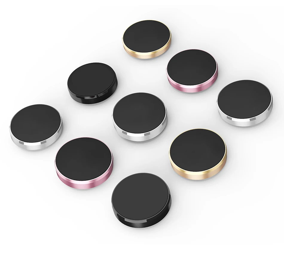 360 Rotating Universal Smartphone Flexible Paste Metal Mini Magnetic Car Mount Magnet Mobile Phone Holder A8