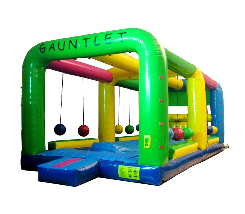 Inflatable Gauntlet Cannonballs Boulder Dash Challenge Game