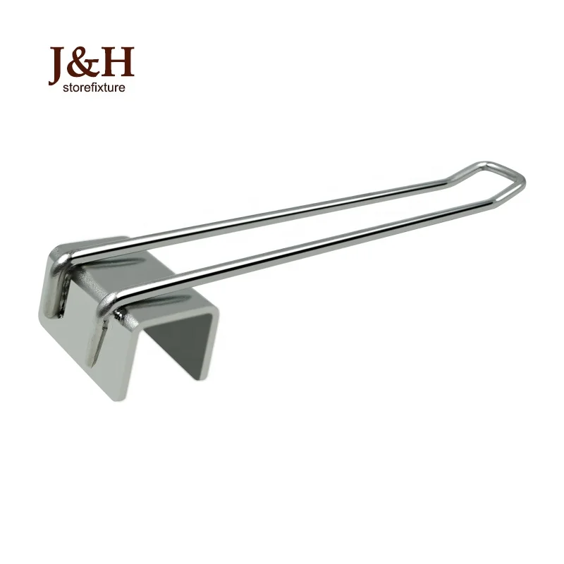 Double Wire Euro Hooks for Square Hanging Bar Display