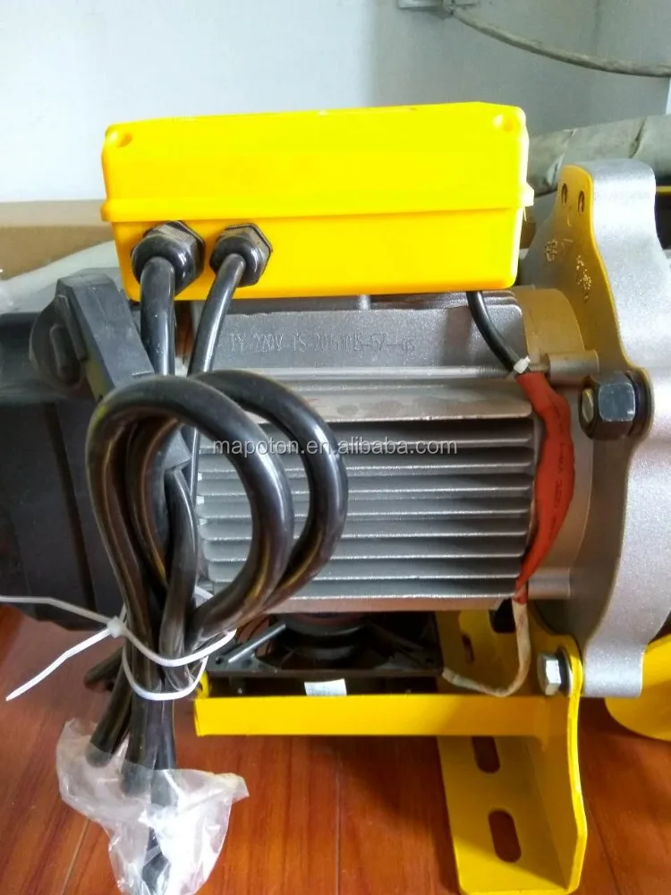 Factory Price Mini Electric Hoist Winch With Trolley 1000kg