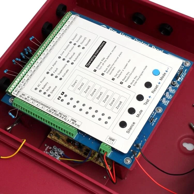 Conventional 4 Zone 8 Zones or 16 Zones Optional Fire Detector System Smoke Alarm Control Panel