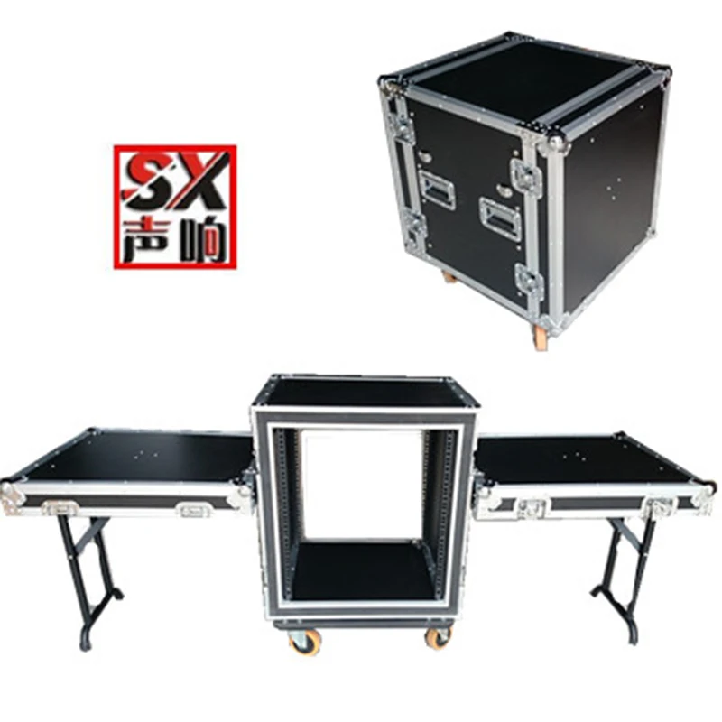 12Uラックケース【美品】 12Uサウンドシステムボックスラックケースショックマウントフライト