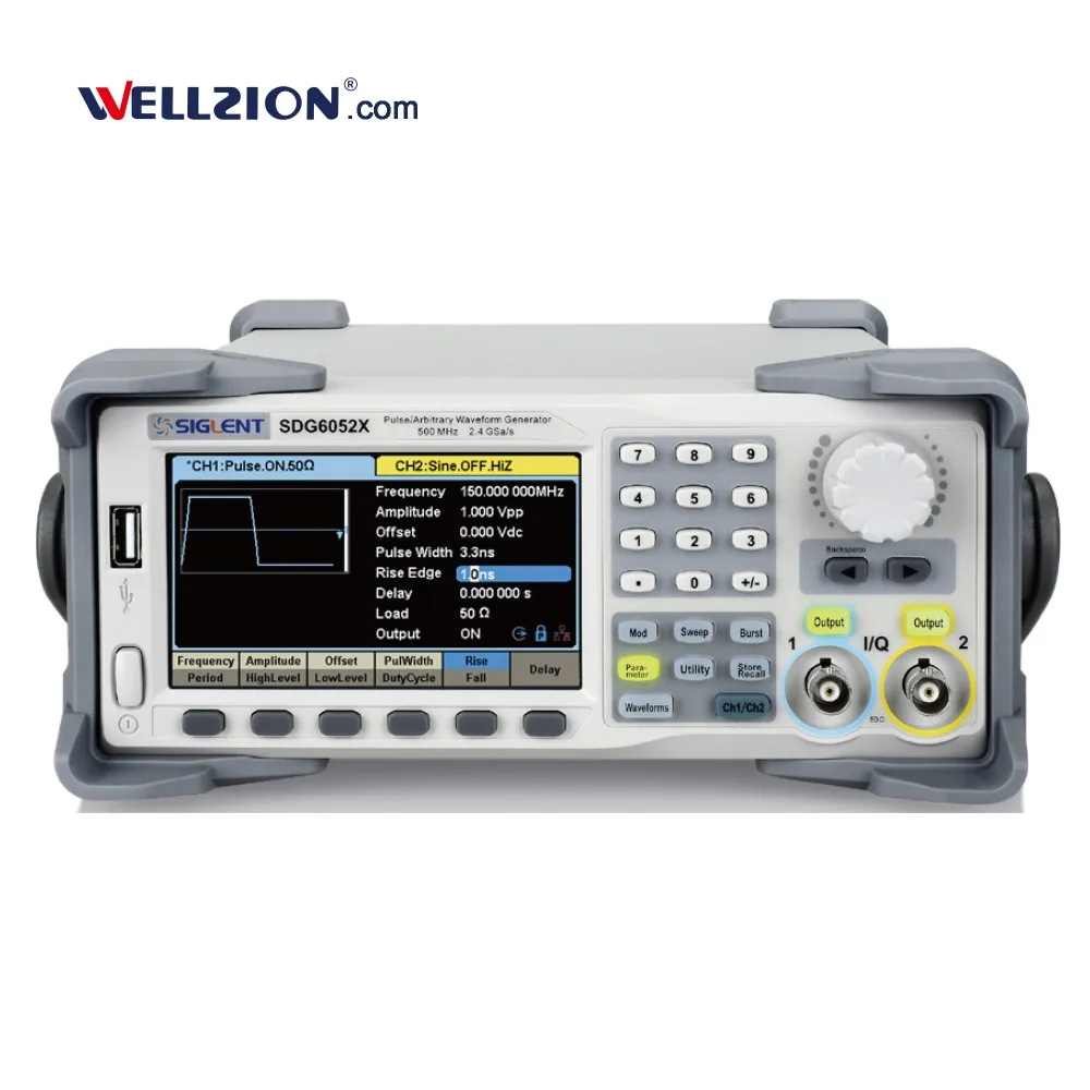 SDG6022X,1uHz to 200MHz Touch Screen Arbitrary Signal Generator