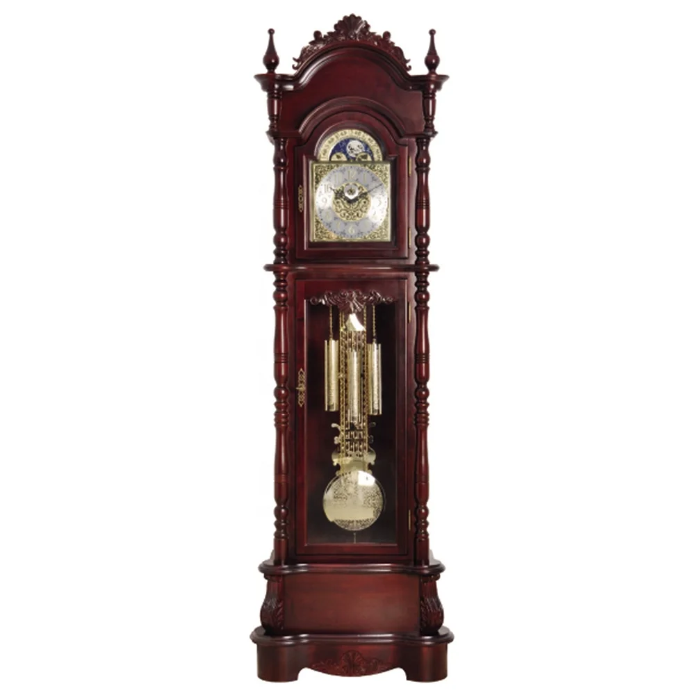 Péndulo retro de madera de westminster, reloj de pie de abuelo, reloj de  suelo para sala de estar