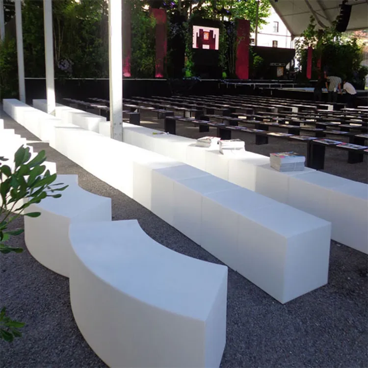 
Светодиодная изогнутая скамейка стул светящаяся мебель 