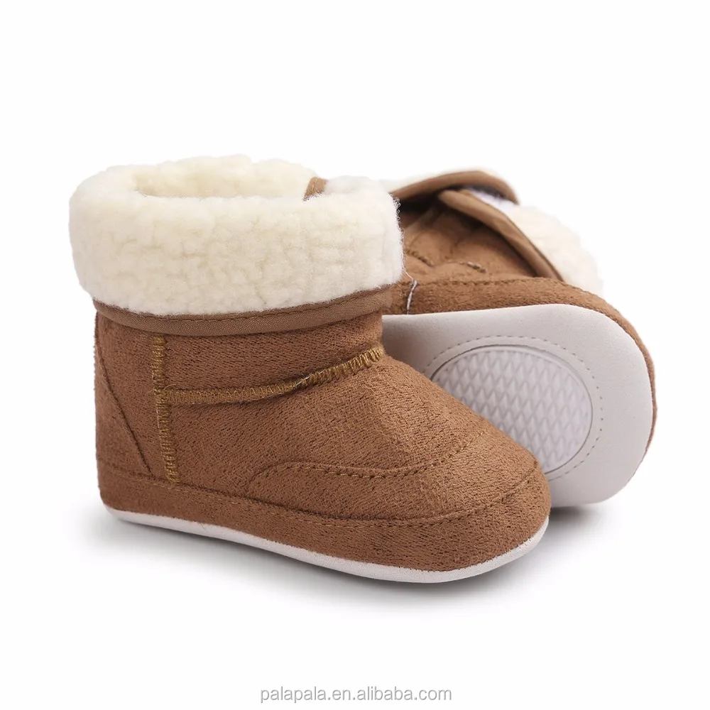 Infant Boots Winter Baby Girl Boy Shoes Rubber Sole Anti-Slip Toddler Snow Warm Prewalker Newborn Boots 