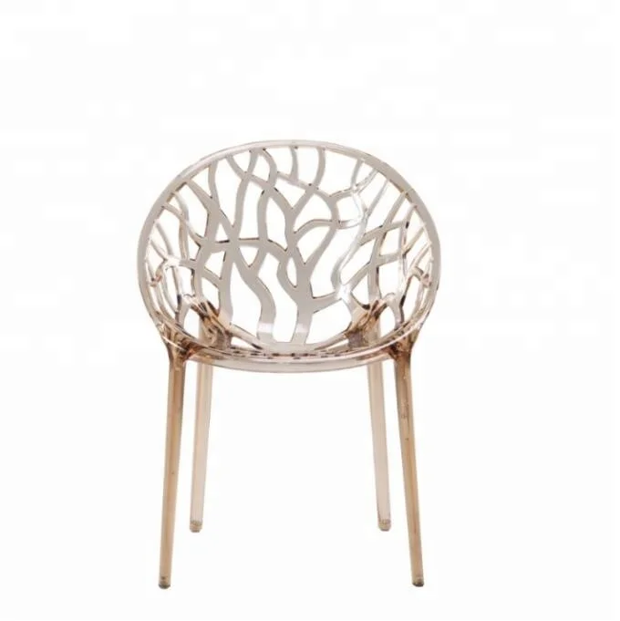 Домашняя мебель для столовой современные штабелируемые пластиковые поликарбонатные прозрачные акриловые стулья