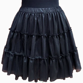 P8998bridal petticoat Children Petticoat Dance Ware Plain Black Underskirt Girl Women Tutu Skirt