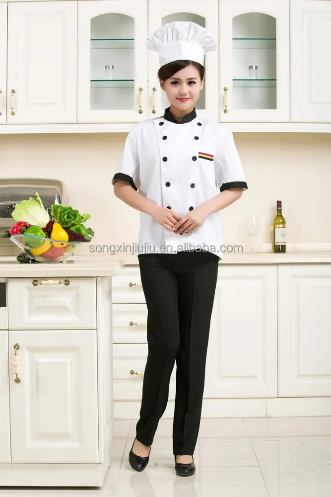 Custom Chef Uniform Restaurant Uniform Designs Executive Chef Shirt Wholesale Manufacturer Classic Work Uniform TWILL 100 Sets